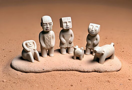 Stone Figurines of the Totonac Culture