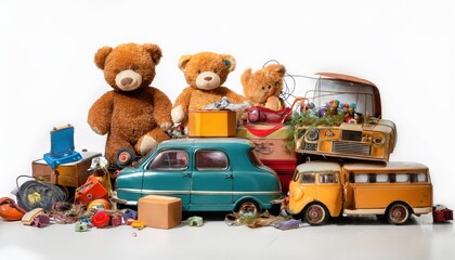 Vintage Broken Toys Distressed Childhood Items 