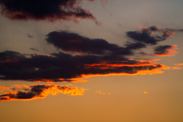 Sunset and wonderful sky colors	
