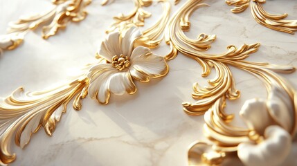Elegant gold detailing on a light background