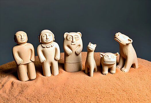 Chorrera Culture Stone Figurines