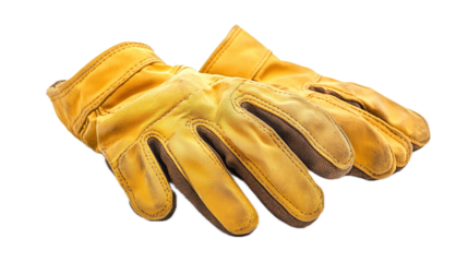 Protective work gloves for heavy-duty tasks industrial setting product photography close-up safety equipment