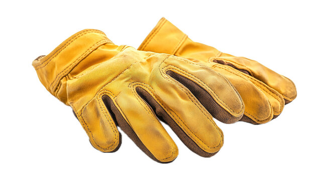 Protective work gloves for heavy-duty tasks industrial setting product photography close-up safety equipment