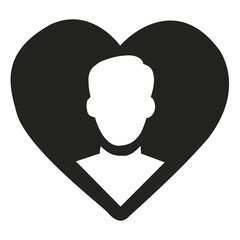 Minimalistic love vector, perfect for Valentine's Day and wedding designs.
