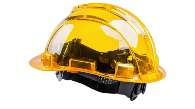 Construction safety gear yellow hard hat industrial site product image professional environment close-up safety awareness