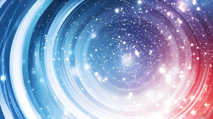 Obraz premium Blue, white, and red vector background with a circle in the center 