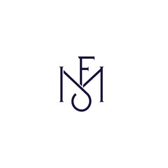 J M Initial Monogram Logo design