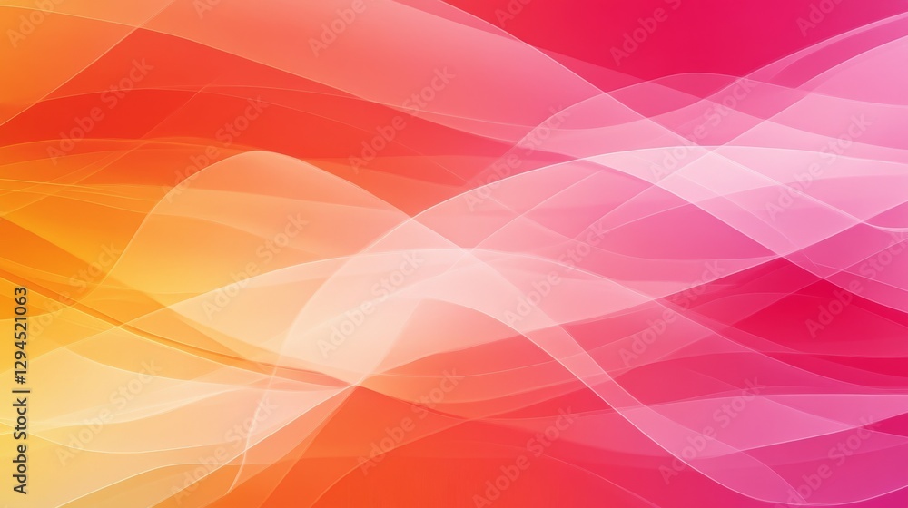 Poster  Vibrant abstract background with intersecting lines created using a combination of techniques.