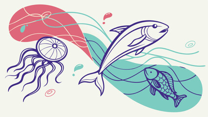 Obraz premium hand drawn butterfly