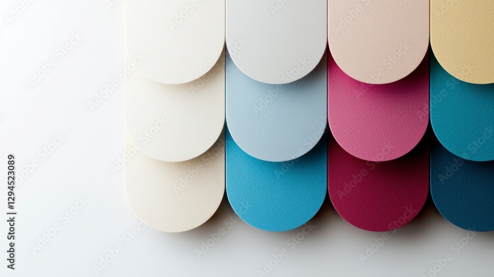 Poster abstract colorful paper wave texture background design
