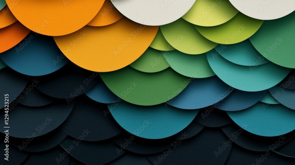 Poster abstract colorful paper wave background gradient texture design element