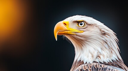 Obraz premium Majestic Bald Eagle Portrait Wildlife Bird Nature Animal Photography