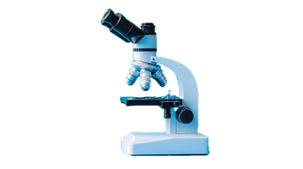 Scientific research analysis using a microscope laboratory equipment focus clean environment close-up view innovation in science