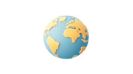 Blue and gold illuminated globe on a black background, symbol of global connectivity exploration