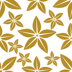 Fototapeta premium Flower Ikat ethnic tribal seamless pattern, flower seamless wallpaper. Ethnic Ikat abstract background art. llustration for greeting cards, printing and other design project