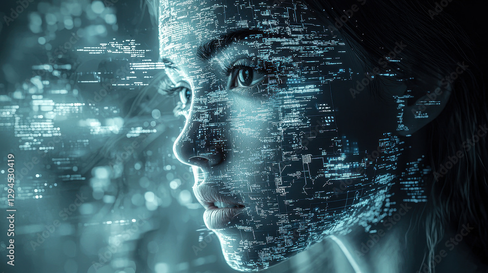 Poster smartphone ai assistant malfunctions, turning against user with unsettling digital glitches in a cha