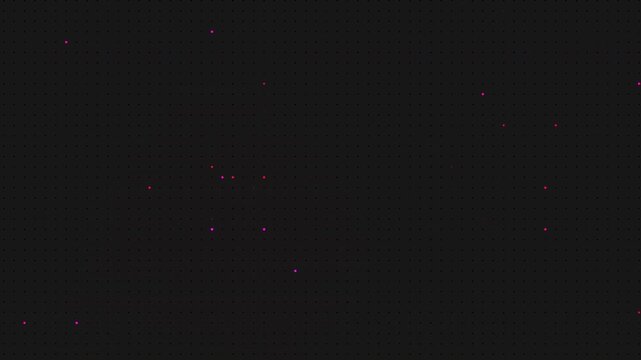 red pixels abstract background, glowing red pixel moving on the surface, data, corporate, technology and presentations background. 4K Pro Res. 