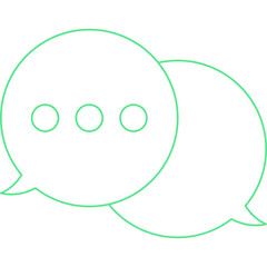 Chat icon single vector illustration
