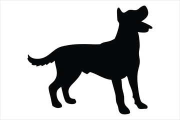 dog silhouette, dog Vector illustration, dog icon