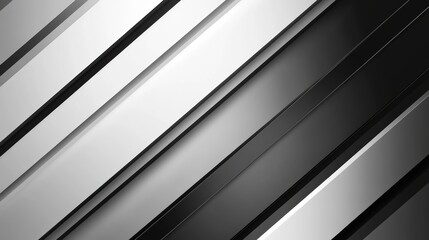 Obraz premium Abstract grayscale stripes diagonal pattern