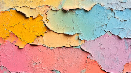 Obraz premium Cracked Paint Layers Abstract