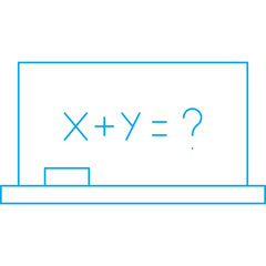 Algebra icon single vector illustration