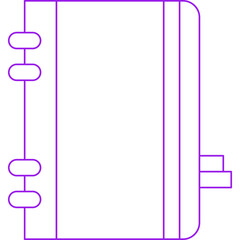 Diary icon single vector illustration