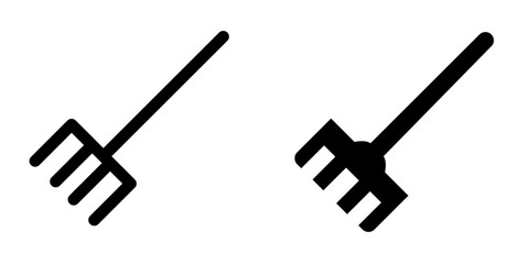 Practical Rake Icon Set – Vector Design Symbols