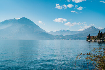 Lake view in Italy, lake Como
