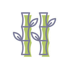 Bamboo Vector icon
