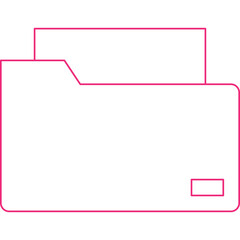 Folders icon single vector illustration