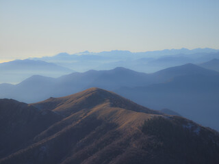 Rolling Italian Alps on the Horizon