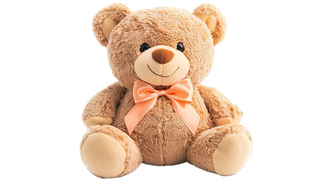 Playful teddy bear on soft surface children's room toy photography cozy environment close-up view nostalgia and comfort - Powered by Adobe