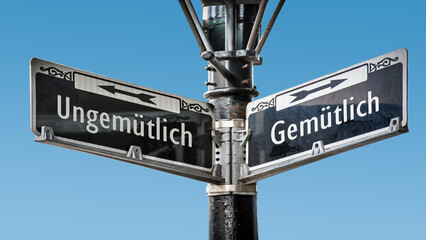 Signposts the direct way to Cozy versus Uncomfortable