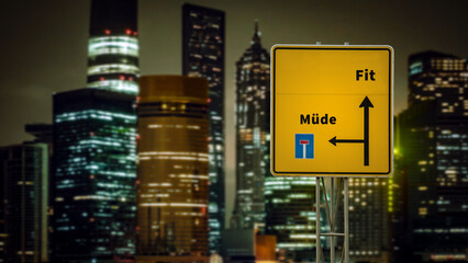 Signposts the direct way to Fit versus Tired