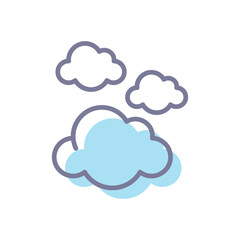 Clouds Vector icon