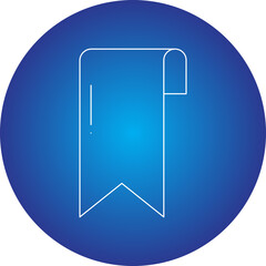 Bookmark icon single vector illustration