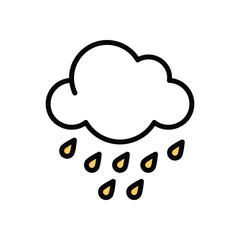 Rain Vector icon