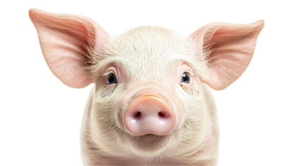 Cute piglet portrait farm animal photography studio close-up playful expression