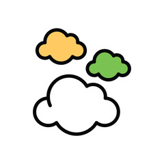 Clouds Vector icon