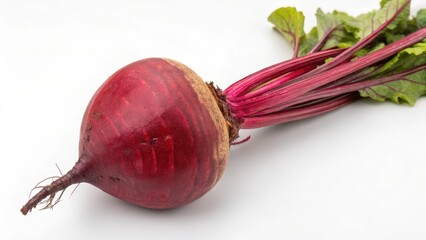 Red Beetroot with Leaves