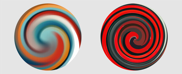 Vector set of art deco linear circles, round borders, frames, decorative design templates.