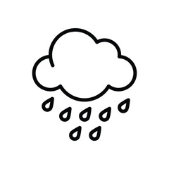 Rain Vector icon