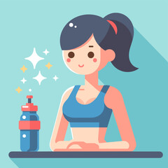 A minimalist design showcasing women in bodybuilding poses, highlighting strength and femininity. Ideal for fitness campaigns, gym advertisements, or sports brands.