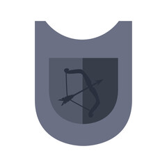 Set of medieval era vector icons with white background