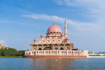 Putra Mosque (Masjid Putra) located in Putrajaya city the new Federal Territory of Malaysia.