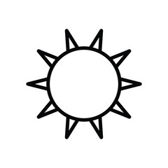 Sun Vector icon