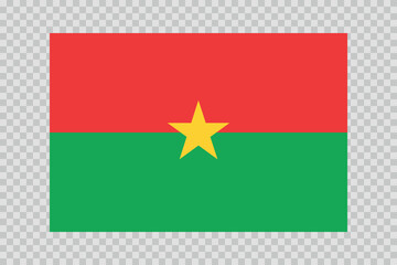 Flag of Burkina Faso. National symbol in official colors. Template icon. Abstract vector background.