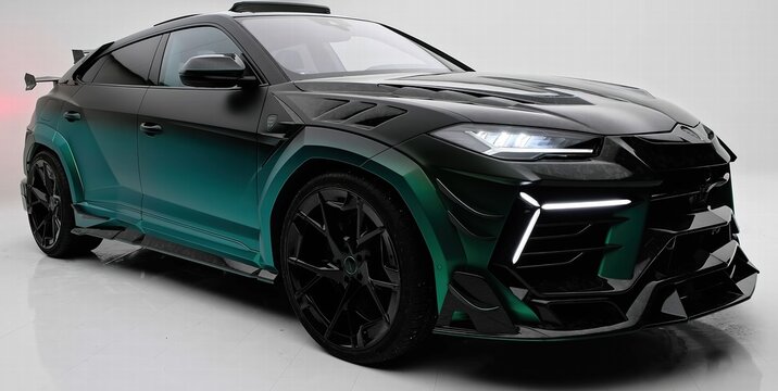  Lamborghini Urus. sports car isolated on white