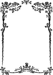 Fairy roses frame